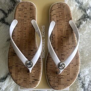 MICHAEL Michael Kors White Jet Set Sandals